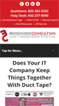 Mobile Screenshot of bensingerconsulting.com